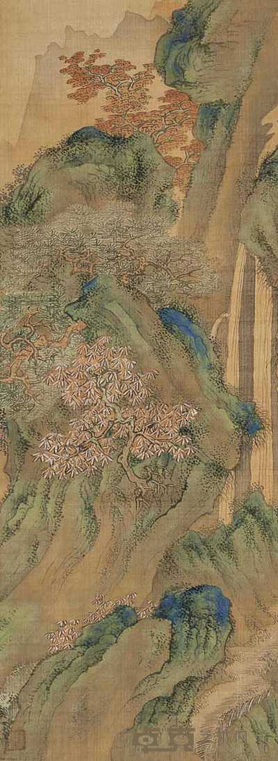 佚名 山水 立轴 54×20cm
